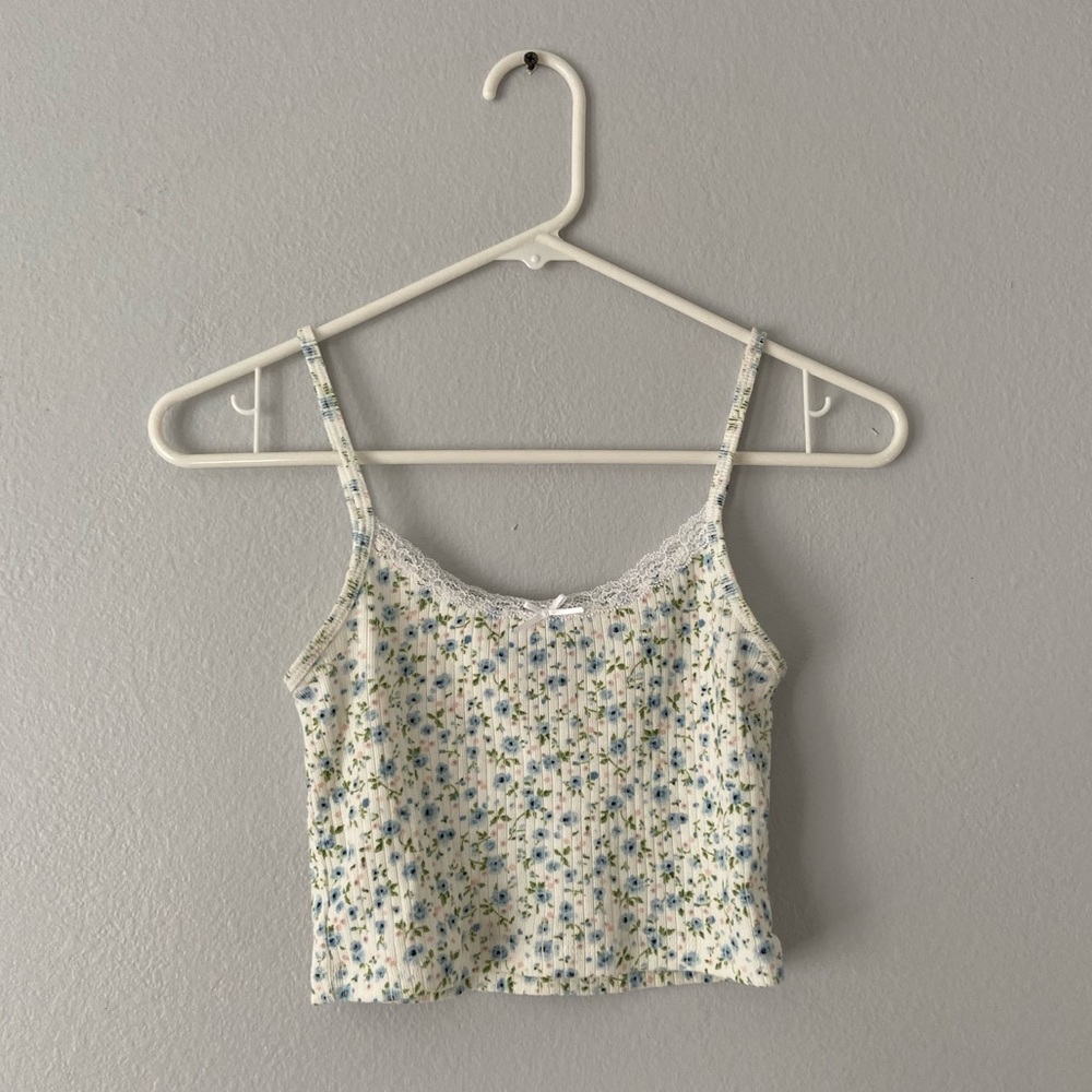 floral skylar bow tank